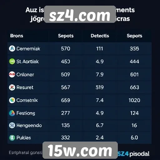 Comparação de desempenho entre jogos de sz4